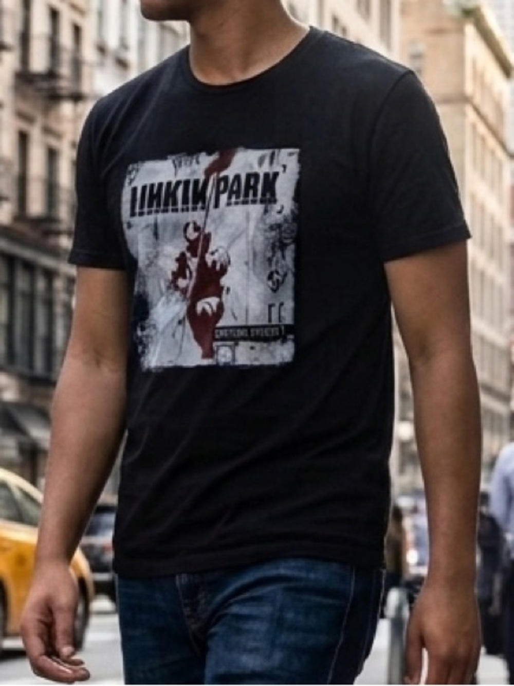 Linkin Park Hybrid Theory Graphic Tee Black XL Official Band Merch Y2K Grunge